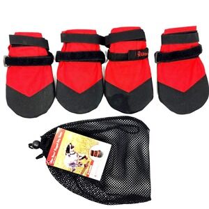 Ultra Paws Rugged Dog Boots Size X-Large Black & Red Outdoor Protection